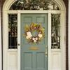 Wreath,Artificial Leaf Wreath, Door Hanging Decoration, Festival Props, Hanging Window Wall Hanging