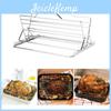 Multifunctional For Rack Roasting Turkey Or Chicken Stainless Steel Roaster For Grills Outdoor Cooking Accessories