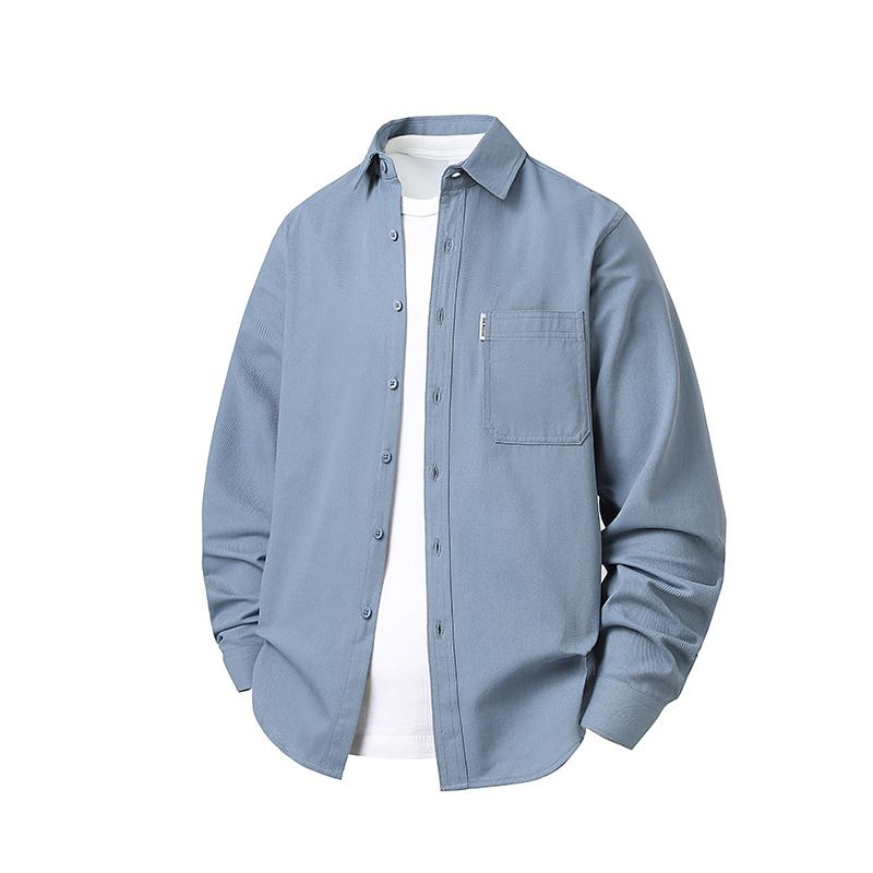 Men's Long Sleeved Shirt Korean Casual Loose Shirt Men's Coat