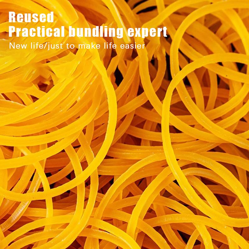 40mm High Elastic Rubber Bands Yellow O Rings Fastener Strong Office School Household Supplies DIY Craft Hair Tie Stretchable