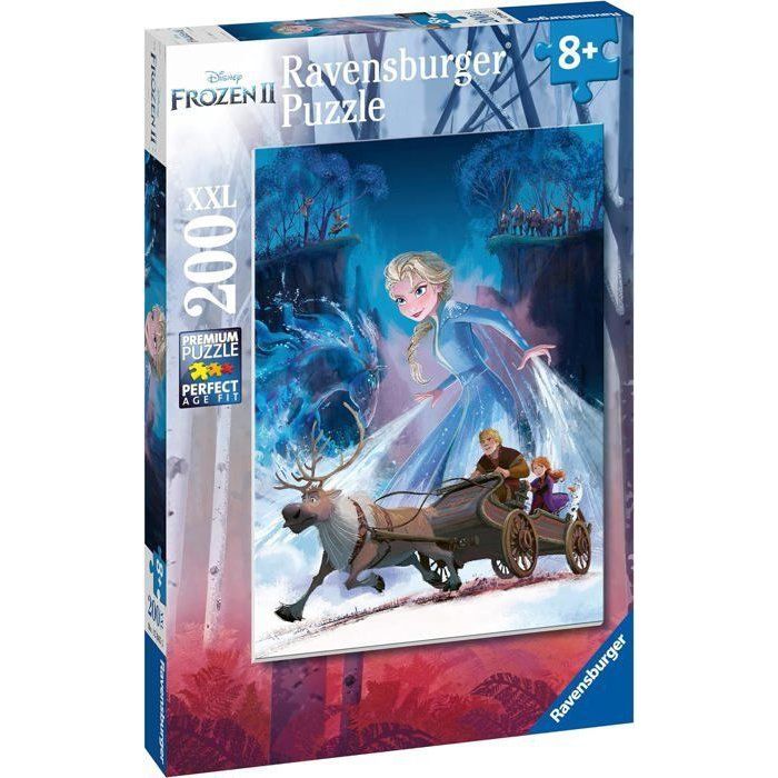 Puzzle La Reine des Neiges 2 - Ravensburger - 200 pièces XXL - Forêt mystérieuse - Enfant 8 ans et plus