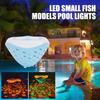 Kleurrijk Onderwater Vispatroon Fontein Projector Lamp Knipperende RGB LED Lamp Werkt op Batterijen voor Zwembad Badkuip Spa Kinderen Plezier Decoratie
