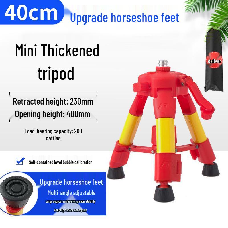 Laser Level Tripod with Telescopic Support and Wall Mount Bracket