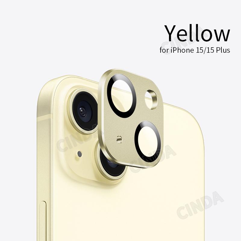 Black 9H Tempered Glass Camera Lens Protector Film for iPhone 15 Pro Max and 15 Pro Factory Outlet Mobile Phone Accessory