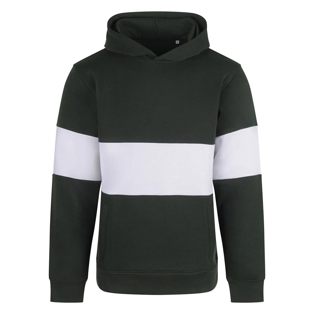 Front Row Unisex Adult Panelled Heavyweight Hoodie
