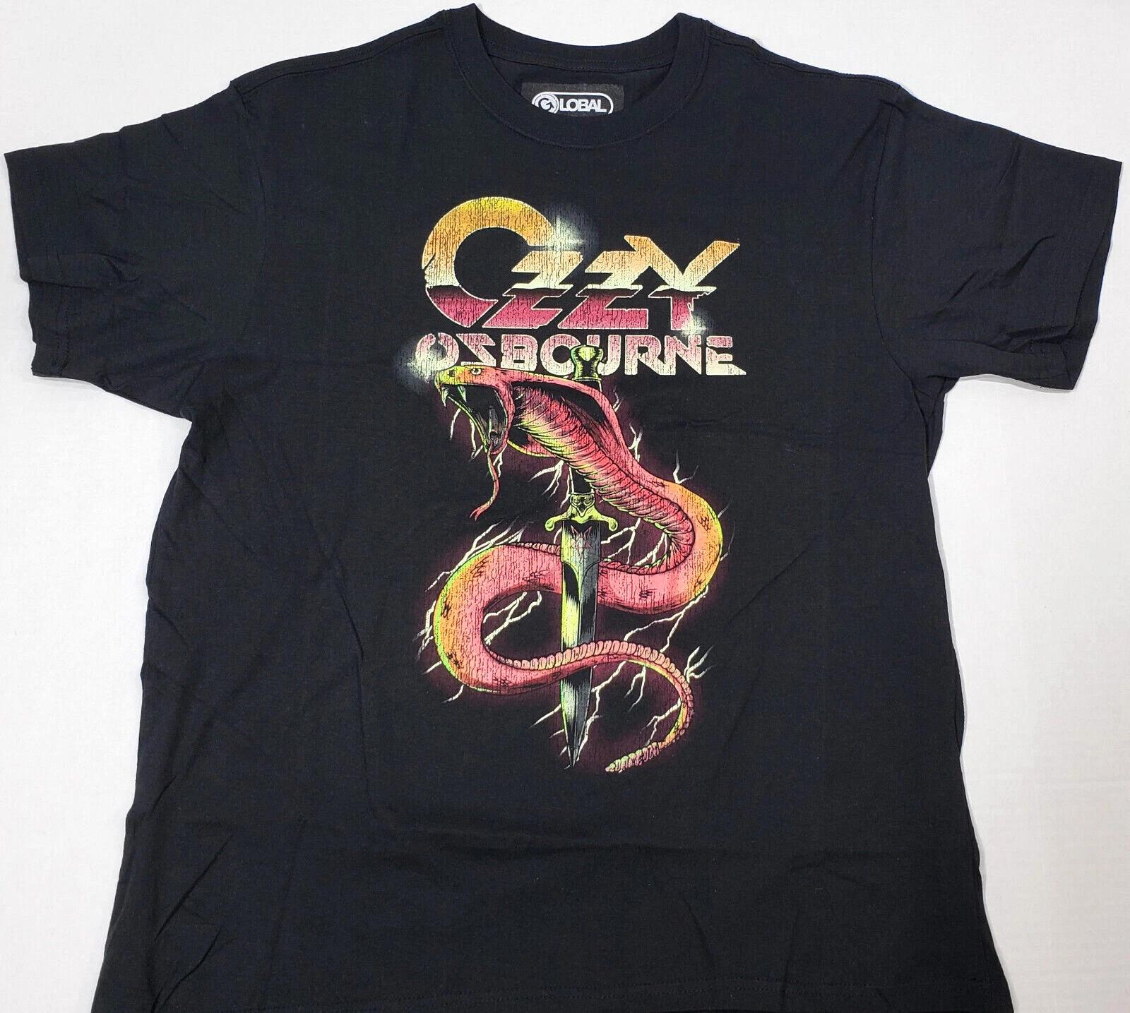 

Ozzy Osbourne Vintage Snake Dagger T-shirt Global Licensed Heavy Metal Men s Tee XL