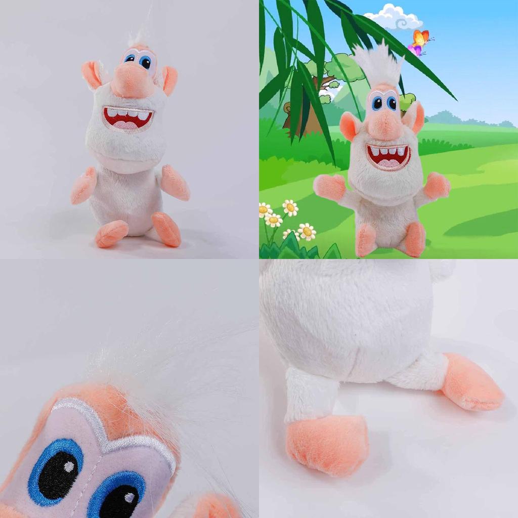 Adorabile 35cm Cartone Animato Booba Buba Maialino Bianco Cooper Morbido Peluche Per Accoglienti Coccole
