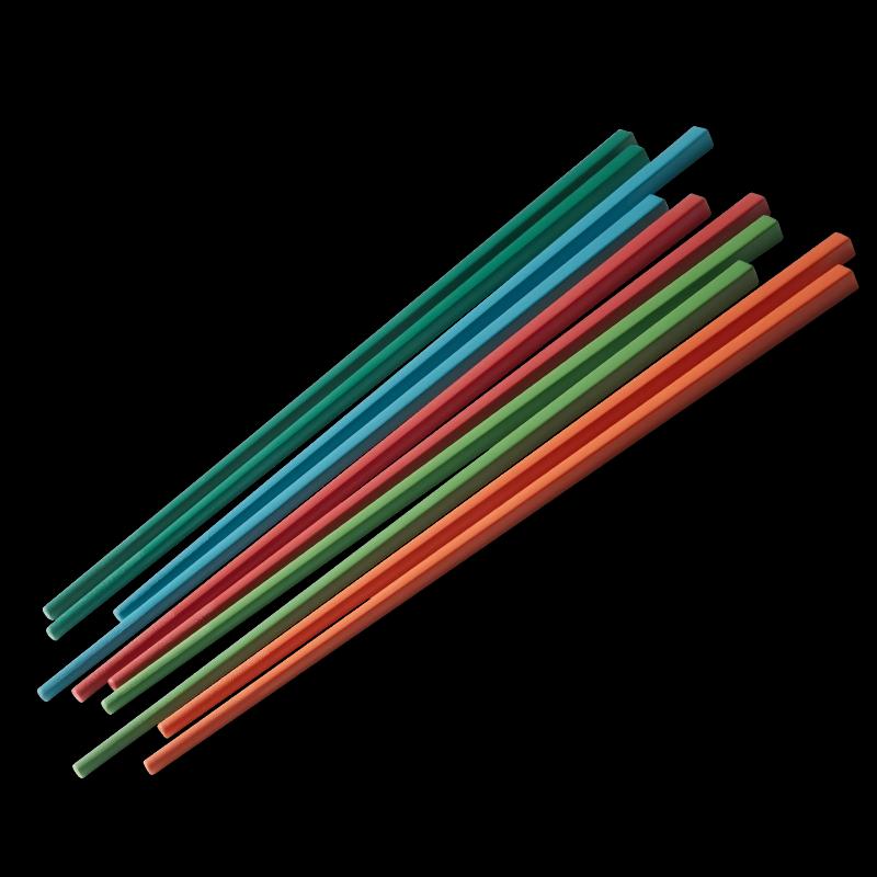 Chui Da Royal Colorful Antibacterial Chopsticks