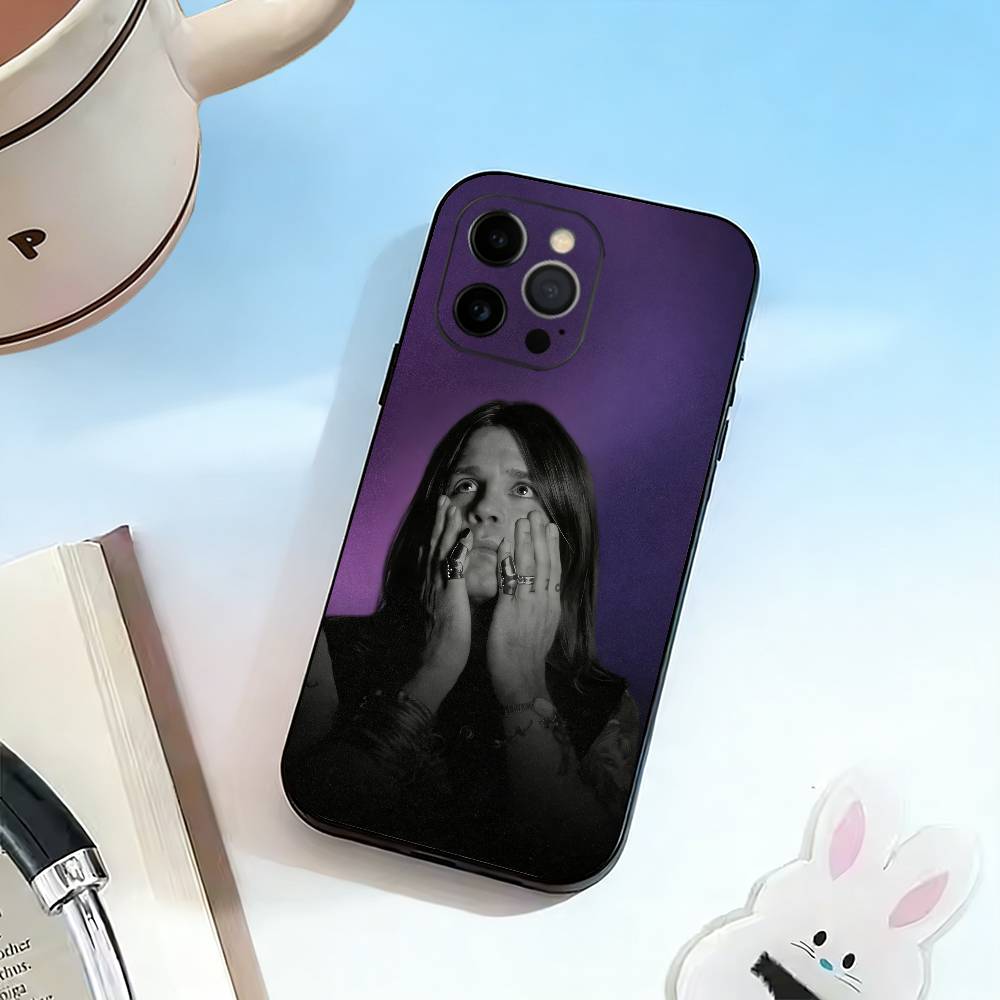 DD-Rock Singer Ozzy Osbourne  Phone Case For iPhone 17, 16,15,14,13,12,11 Plus,Pro Max, Others Soft Black Cover