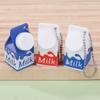 Lactose And Tolerant Pill Holder Mini Milk Carton Keychain Portable Storage Box Backpack Purse Handbag Keychain Pill Container