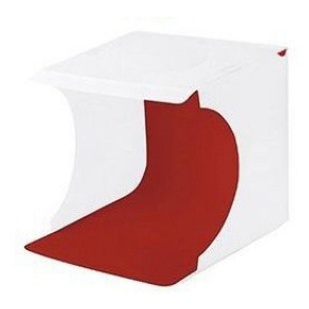 Photo Light Box Foldable USB Powered Portable Mini Photography LED Light Tent with 6 Background for Jewelry Watch White