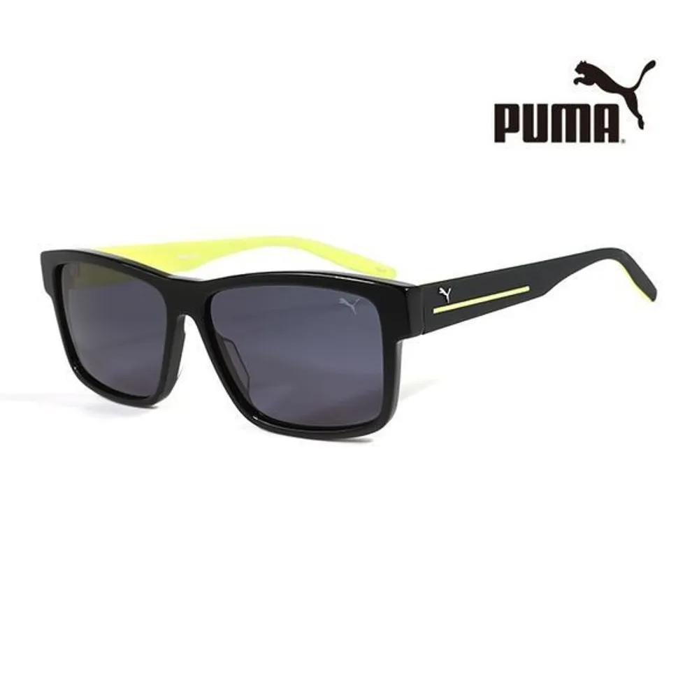 

Puma Sunglasses PU0267S 001 Square Horn-rimmed UV Protection Women Men PU0267S 001_C [58]