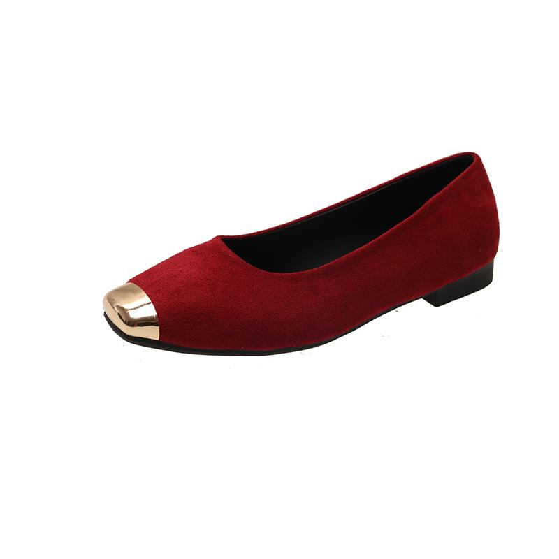 Fashion Flats Women Shallow Shoes Fashion Suede Elegant Shoes 2025 New Autumn Casual Sneaker Designer Classical Cozy Sandalias De Mujer