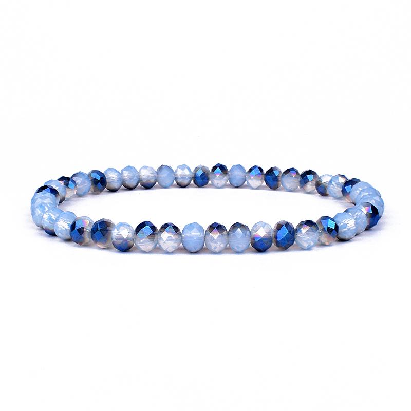 Mini Geslepen Kristal Armband Dames Luxe Kralen Dames Armband Mode 6/8mm 41kleur Kristallen Kralen Armband Vriendschap Sieraden