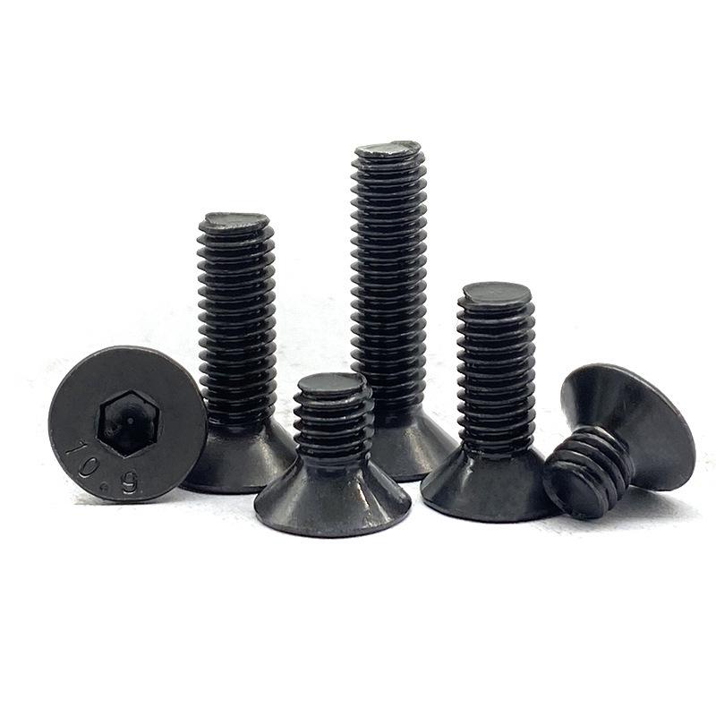 Imperial Hardened Countersunk Hex Socket Cap Screws, Grade 10.9, Flat Head Bolts (Sizes: 3/16, 1/4, 5/16, 1/2)
