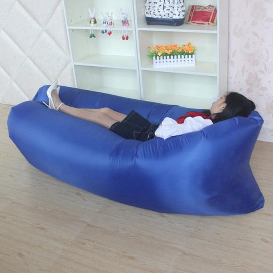 Inflatable Lounger Chair Air Sofa Bed Outdoor Lazy Fast Inflation Folding Couch