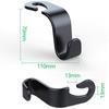 2pcs Creative Car Hook Seat Hanger Hooks Behind-seat Accessories Organizer Hook Bags Clothes Sundries Vehicle Interior Clip