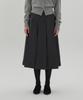 Jun By Jun K A-Line Pleated Skirt_Dark Gray