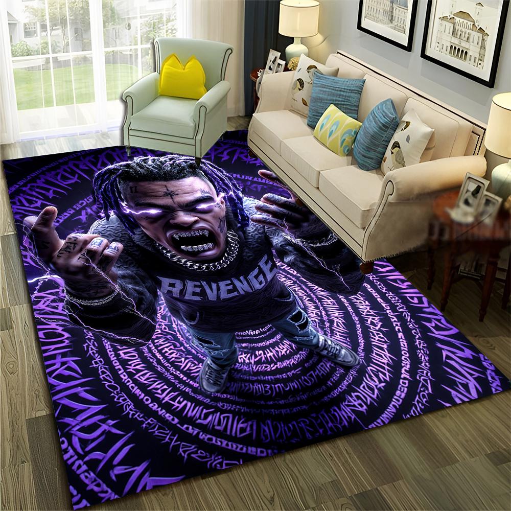 27 Style Rappers Art Cartoon Tupac Snoop Dogg Hip Hop Rug for Bedroom Living Room Sofa Home Doormat Decor, Non-slip Floor Mat