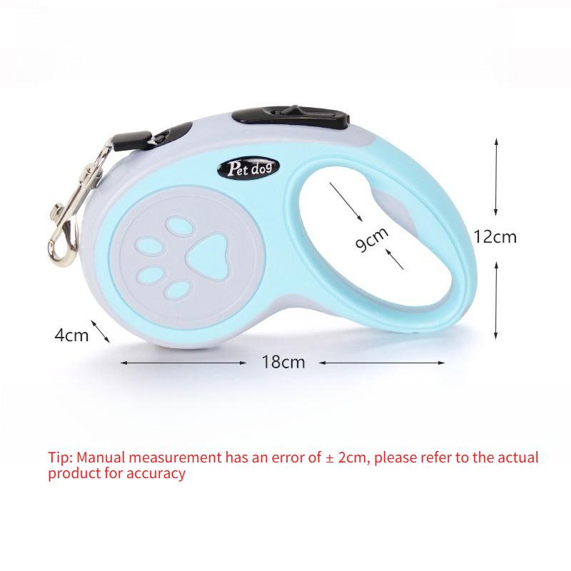 Automatic Retractable Extending Rope Puppy Walking Running Traction Roulette for Small and Medium-sized Dogs Cats Nylon Pet Dog Tethers Traction Belt