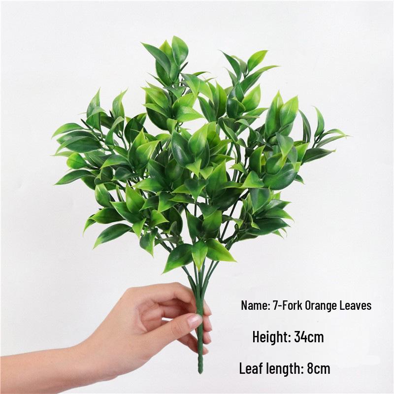 Artificial Green Plant Bundle: Decorative Plastic Grass, Water Grass, Plastic Flower, and Fern.