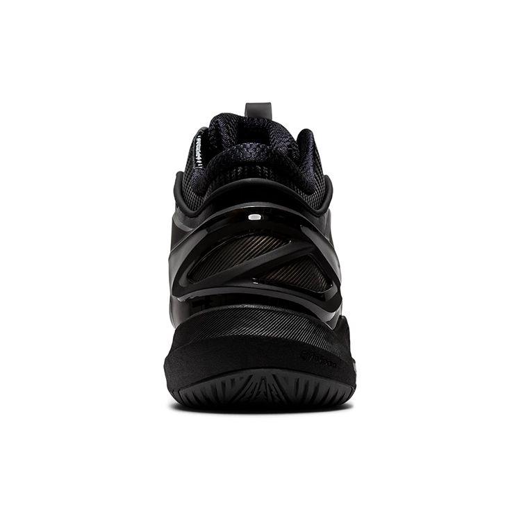 Asics Gel-Burst 24 Round Toe Lace-Up Fabric High-Top Basketball Shoes Unisex Sneakers Black 1063A015-001