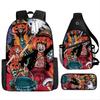 ONE PIECE Cartoon Animation Primary School Third or Fourth Grade Light Burden Reduction Primary and Secondary School Students Storage Bag Storage Bag