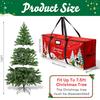 Christmas Tree Storage Bag,Fits Up 7.5 Ft Christmas Tree Durable 210D Oxford Holiday Storage Bag Foldable for Xmas Decor Storage