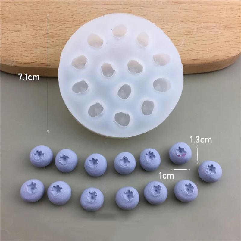

1Pc 3D Blueberry Mousse Cake Mold Blueberry Raspberry Fruit Shaped Dessert Mold Silicone Baking Mold for Chocolate Pudding Decor