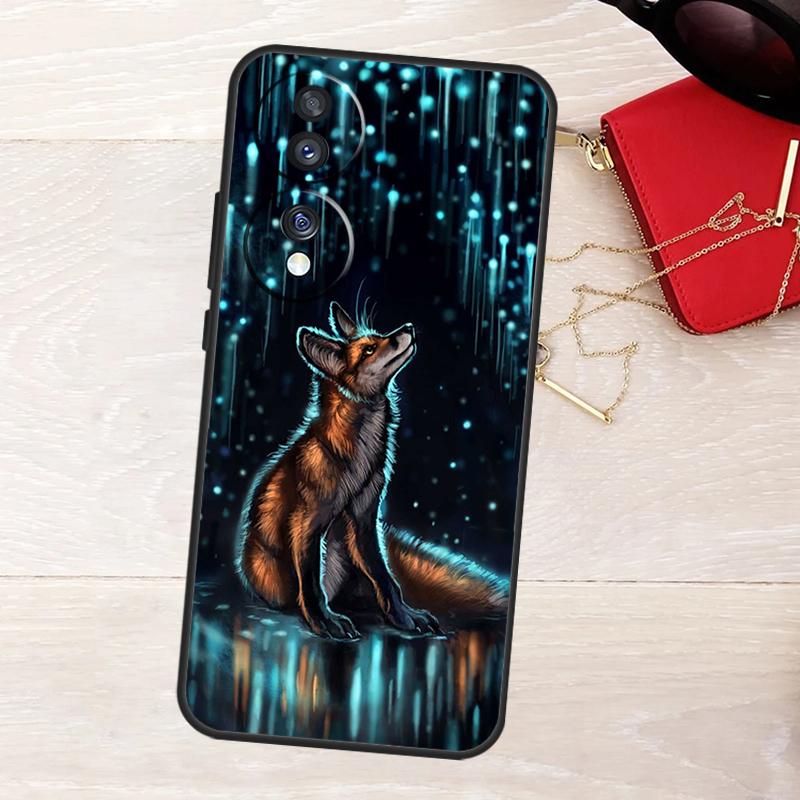 Anime Funny Fox Case For Honor 200 400 Pro 50 70 90 Lite X9a X9b X9c X9d X8a X8b X8c Magic 5 6 7 8 Pro Cover