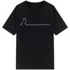 La Linea The Line Osvaldo Cavandoli TV pure cotton T-shirt Street T-shirt Round-neck casual top Camisetas
