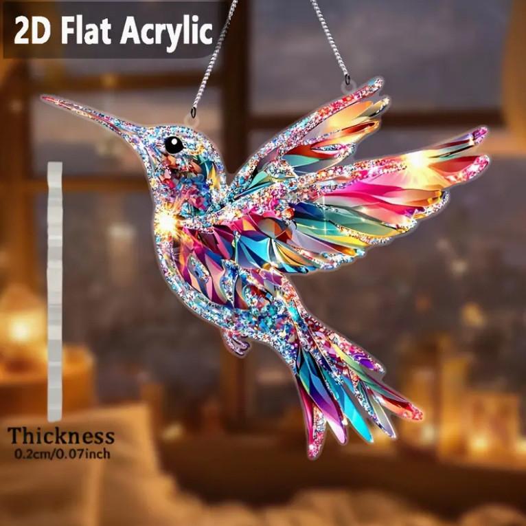 Niedliche Vogel Acryl Wanddekoration für Wohnzimmer und Garten Festliche Deko Geschenk