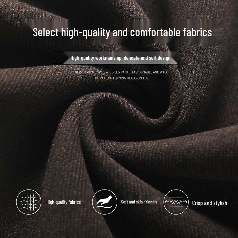 Handu Yishe Women's Sophisticated Wool Blend Straight-Leg Trousers