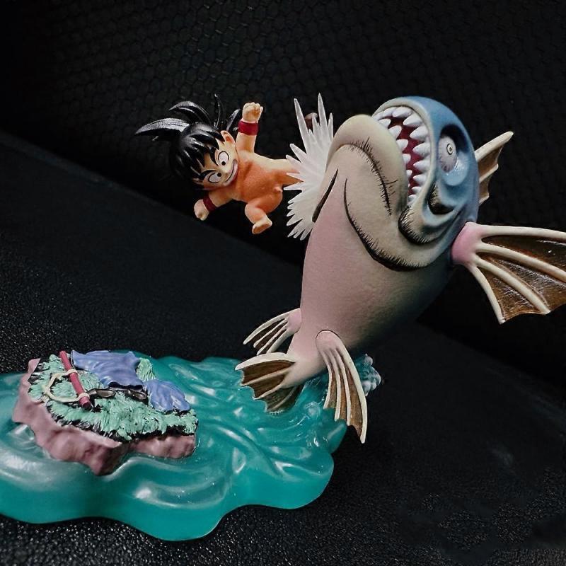 6.5cm/2.55in Anime Dragon Ball Z Figure Goku Figure Classic Childhood Scenes PVC Statue Collectible Model Toys Gifts