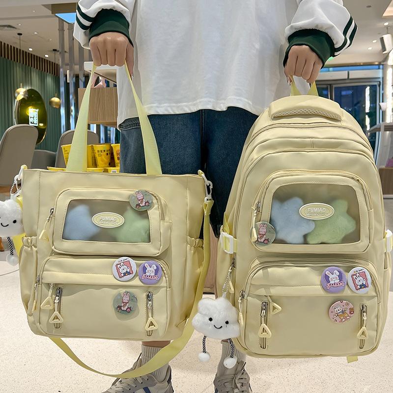 Schoolbags for Children Elementary School Students  Girls High School and Junior High School Students  Two Piece Backpacks