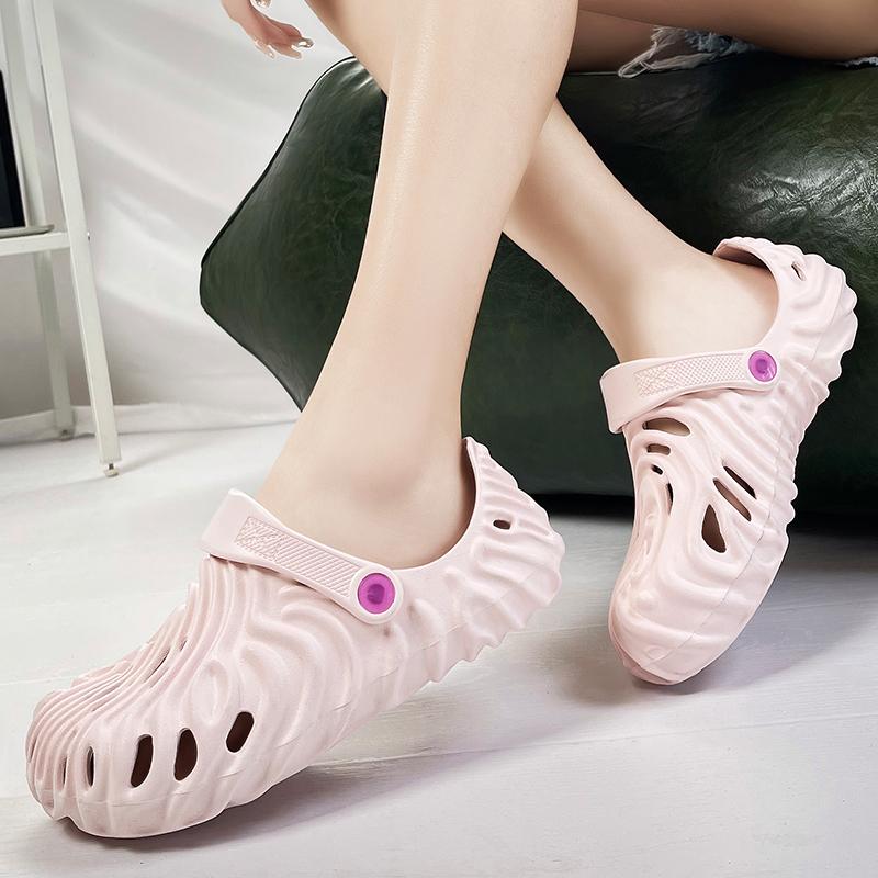 Vară, nou cuplu exploziv, amprentă digitală, culoare solidă, bărbați, femei, sandale respirabile, pantofi de înot pentru bărbați