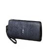 New Smooth Pearl Fish Pattern Handbag High End Suitable Men Women Wallet Multi Functional Phone Bag Trendy