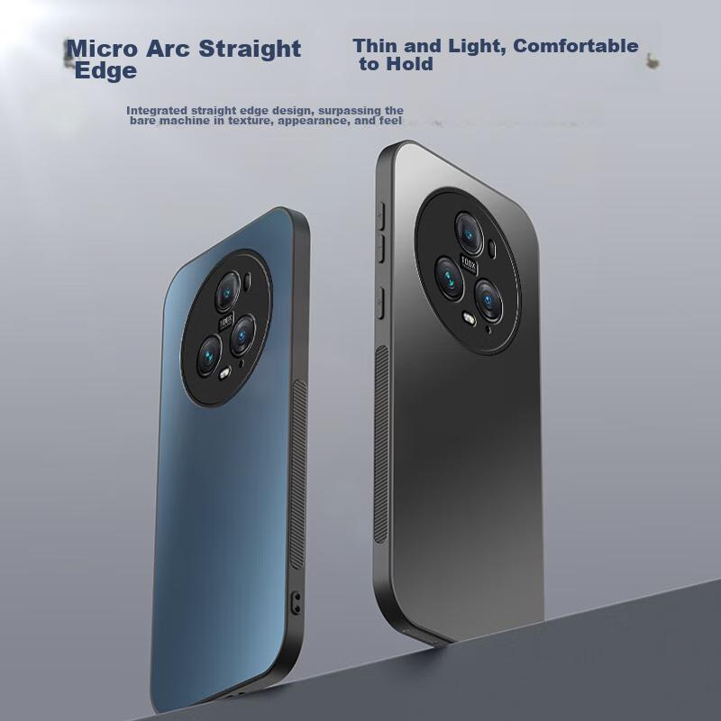Phone Case for Honor Magic5 Pro, Frosted Full Coverage Ultra-Thin Shockproof Anti-Fingerprint Personalized - Deep Sea Blue