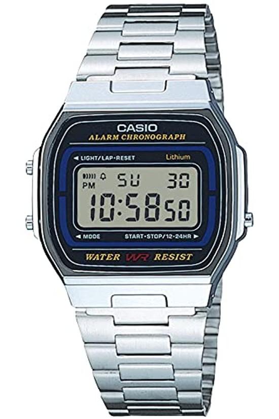Casio Wristwatch Collection Mens Silver A164WA-1QJH