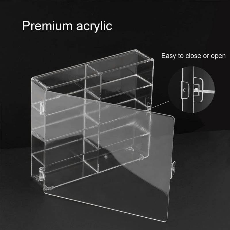 1Pc Hotwheels Dustproof Car Model Toy Gift Acrylic Transparent Display Box Cabinet Rack 1:64