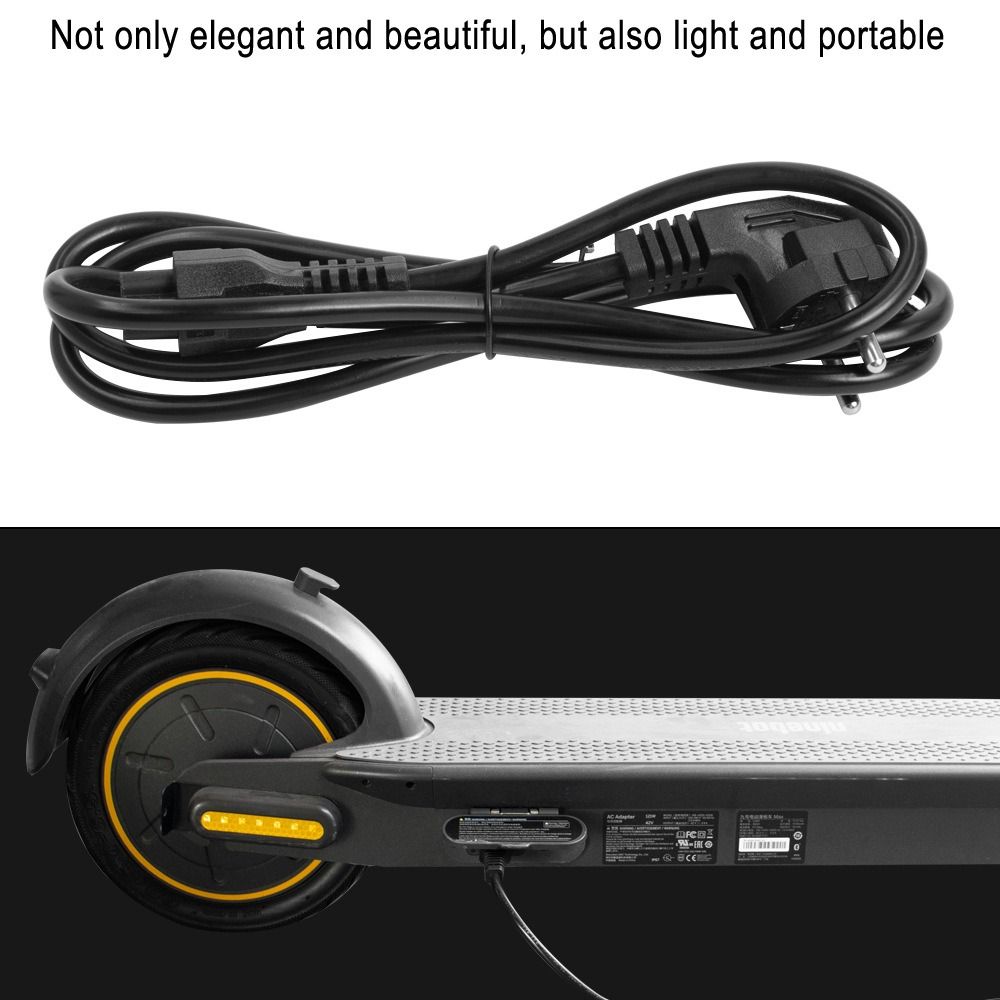 Copper Core Power Supply Adapter Cord Electric Scooter Power Adapter Cord For Ninebot MAX