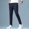 Pantalones de verano para hombre elásticos coreanos informales ajustados cintura elástica Jogger pantalones clásicos de negocios para hombre