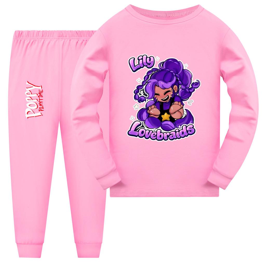 

5600 Kids Girls Lily Lovebraids Playtime Printed Anime Game Sleepwear Pajamas 170cm