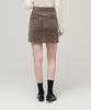 Musinsa Standard Woman Women'S Corduroy Mini Skirt [Khaki Brown]