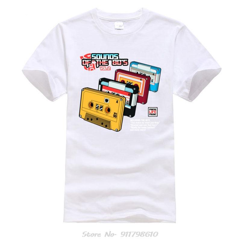 Punk Vintage Clothing TShirt Sounds 80s Cassette Tape O-Neck T Shirt Personalized Discount Funny T-Shirt Music Love
