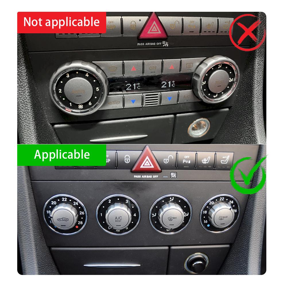Koolstofvezel Middenconsole Sticker voor Mercedes Benz SLK R171 2004-2010 Interieur Decal