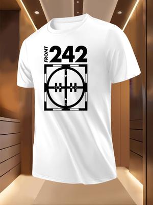 Front 242 Ziel Druck T-Shirt - Atmungsaktiv Leicht Po...