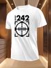 Front 242 Target Print Tshirt - Breathable Lightweight Po...