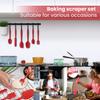 6pcs Food-Grade Silicone Baking Tool Set - High-Temperature Resistant Spatula and Brush Combination,Suitable for Cake Decoration/Cooking/Barbecue