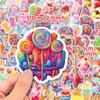 Macaron Color Dessert Stickers DIY Suitcase Hand Account Water Cup Decoration Children's Reward Stickers